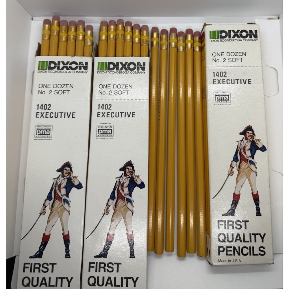 Dixon 1402 Executive No. 2 Soft Pencils USA 2.5‎ Boxes 30 Each NEW